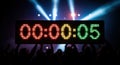 Countdown Clock at Concert Royalty Free Stock Photo