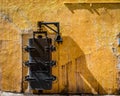 Large closed oven door for baking blue agave pineapples before making tequila Royalty Free Stock Photo