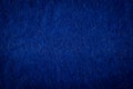 Coarse deep blue wool background texture