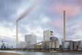 Large coal-fired power plant causing global warming and climate change