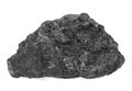Large coal lump isolated on white background