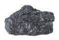 Large coal lump isolated on white background Royalty Free Stock Photo