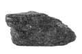 Large coal lump isolated on white background. Piece of black coal
