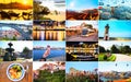 Large collage with a variety of landscapes and landmarks of Porto, Portugal. Royalty Free Stock Photo