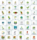 Large collection of abstract geometric logo business icons Royalty Free Stock Photo