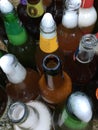 Large collection of beer bottles