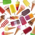 Large collection of ice cream and lollies