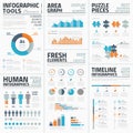 Large collection of infographic vector templates