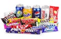 Large collection of junk food Royalty Free Stock Photo