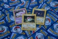 A large collection of old and rare Pokemon cards