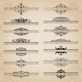 Large collection of ornate headpieces - vector set