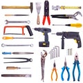 Large Collection Of Used Tools Royalty Free Stock Photo