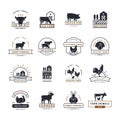 A large collection of vector logos for farmers, grocery stores and other industries.