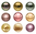 Large colored jewelry sea pearl with brilliance Royalty Free Stock Photo