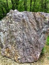 Large colorful boulder in Rock Springs, Wisconsin