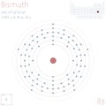 Infographic of the element of Bismuth Royalty Free Stock Photo