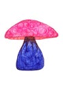 Large colorful mushroom