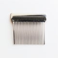 Silver Head Comb On White Background
