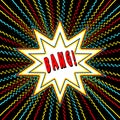 Comic Book Style Graphic with Power Word wham n Star Burst