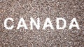 Large community of people forming the word CANADA. 3d illustration metaphor for culture, history