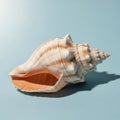 A large conch shell displayed on Royalty Free Stock Photo