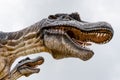 Large concrete dinosaurs figures Thailand Royalty Free Stock Photo