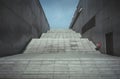 Large concrete stairway path