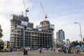 A Large Construction Site In Central Of Ho Chi Minh City, Vietnam.