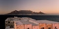 Large container vessel approaching Cape Town