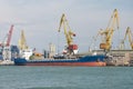Large container vessel in Port of Odessa