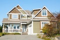 Home House Residence Exterior Roof Gable Wood Garage Royalty Free Stock Photo