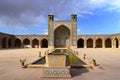 The large courtyard of Vakil Mosque with a beautiful pool in the middle, Shiraz, Iran.