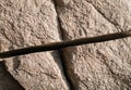 Large crack in precambrian rock