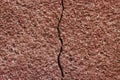 Large crack in the wall of the house Royalty Free Stock Photo