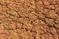 Large cracks in the ground due to prolonged drought
