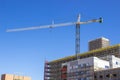 Large Crane At Construction Of New Hospital Royalty Free Stock Photo