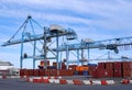 crane for loading containers onto ships Royalty Free Stock Photo