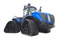 Large crawler tractor with rubber tracks