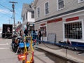 Large Crew films scene in historic area