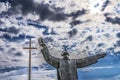 Large Cross Father Statue Mission Nombre Dios Saint Augustine Florida