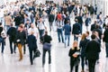 Large crowd of Blurred business people Royalty Free Stock Photo