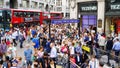 Large crowd fills Oxford Circus Station in London