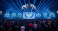 Blizzcon 2020 event with large crowd and stage setup Royalty Free Stock Photo