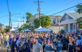 Large Crowd on Oak Street for the 2023 Poboy Festival in Uptown New Orleans