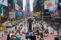 Large crowd at Times Square, New York Royalty Free Stock Photo