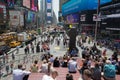 Large crowd at Times Square, New York Royalty Free Stock Photo