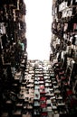 A large and crowded building in hongkong