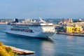 Cruise ship on the bay of Havana