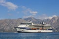 Large cruise ship Celebrity Constellation in Boka Kotorska Bay, Montenegro Royalty Free Stock Photo