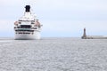 Large cruise ship at sea in Gdynia Poland